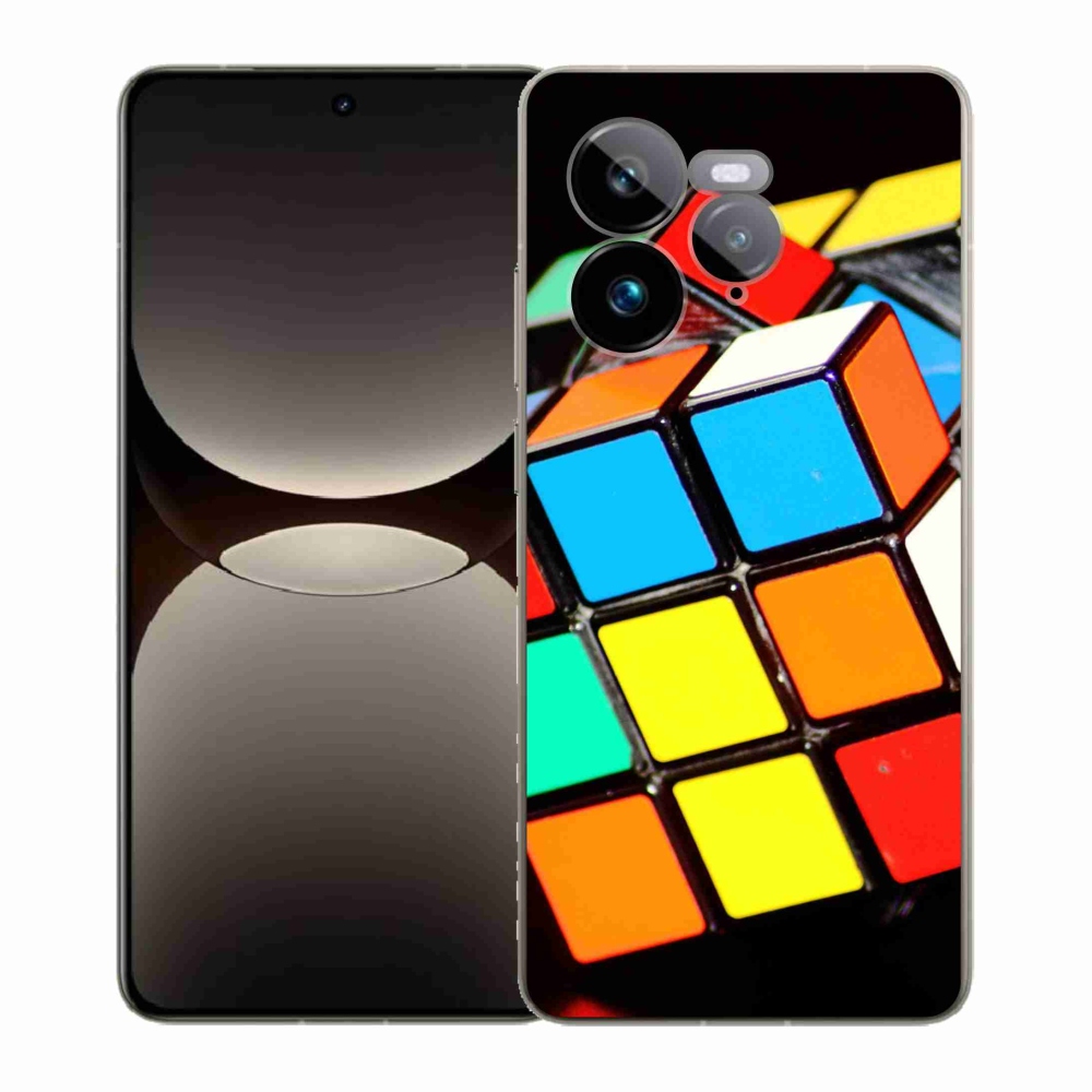 Gélový kryt mmCase na Realme GT 7 Pro 5G - rubikova kocka