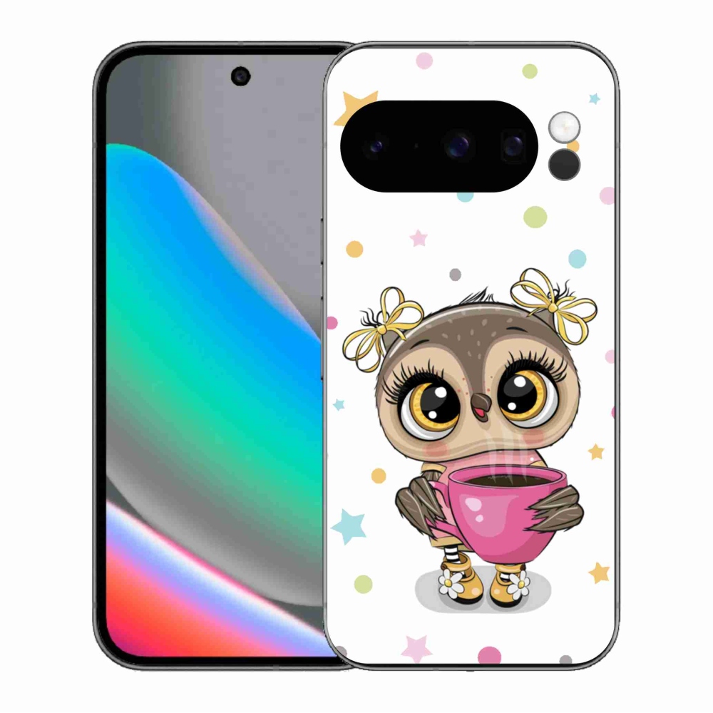 Gélový kryt mmCase na Google Pixel 10 Pro - kreslená sovička