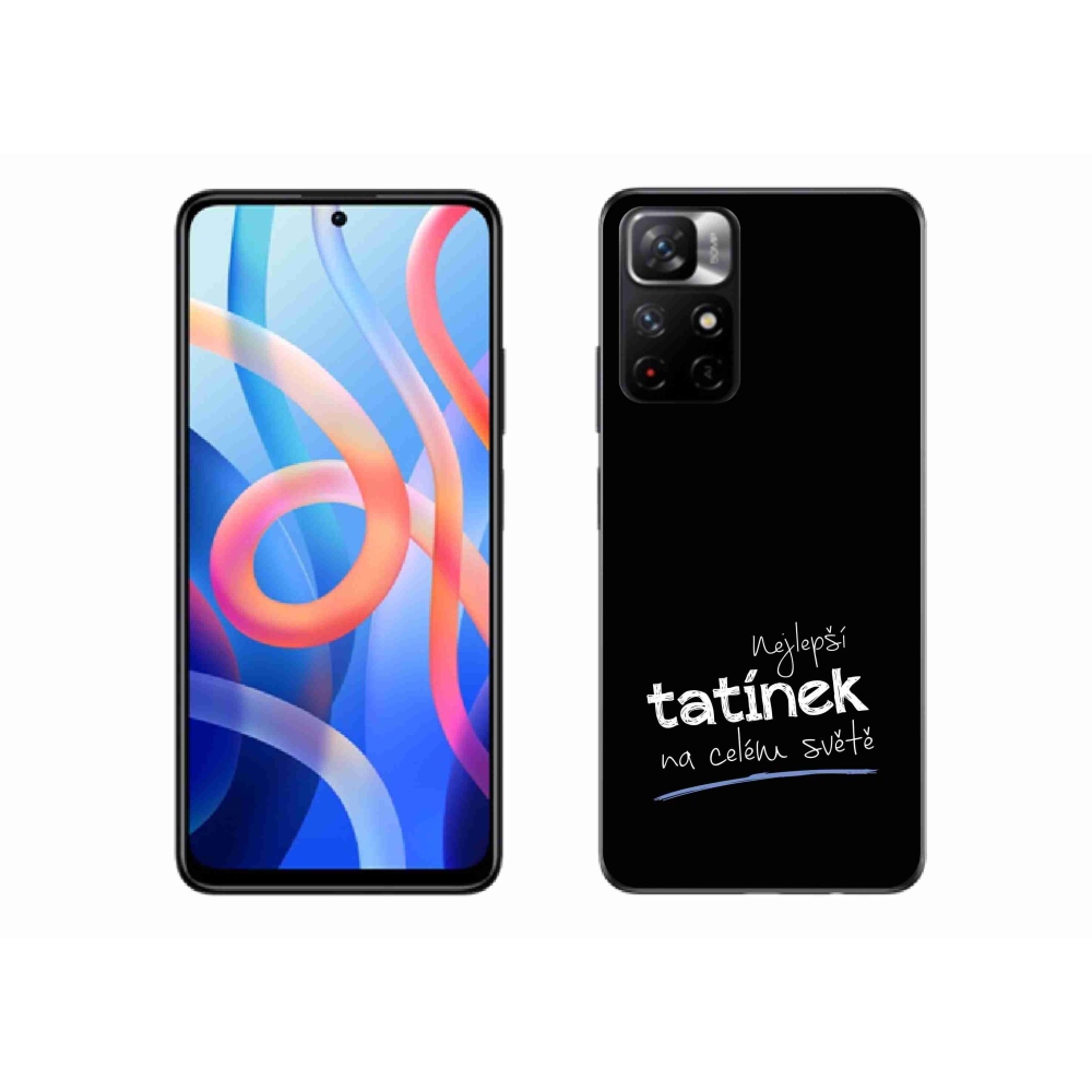 Gélový kryt mmCase na Xiaomi Redmi Note 11S 5G - najlepší otecko 4 čierne pozadie