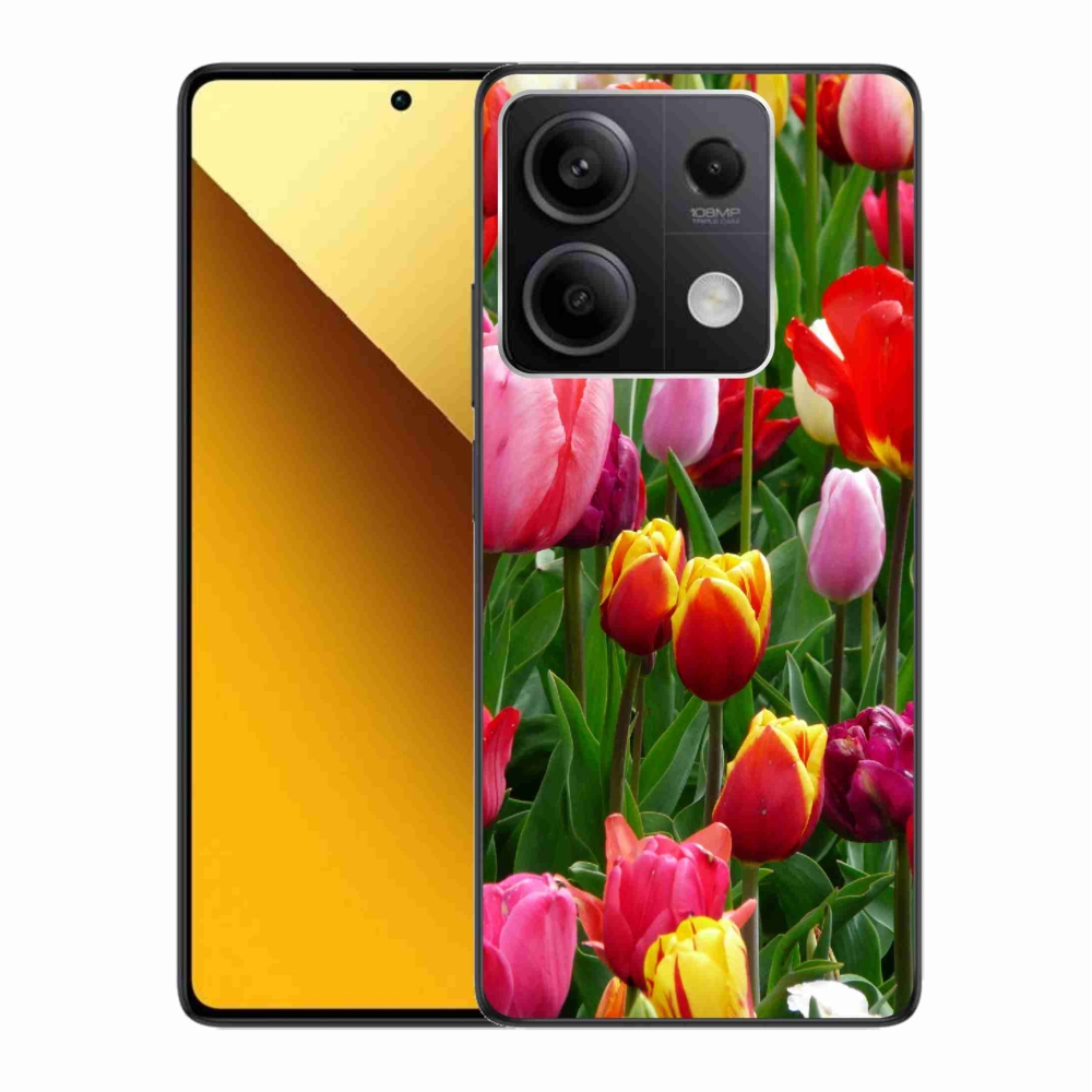 Gélový kryt mmCase na Xiaomi Redmi Note 13 5G - tulipány