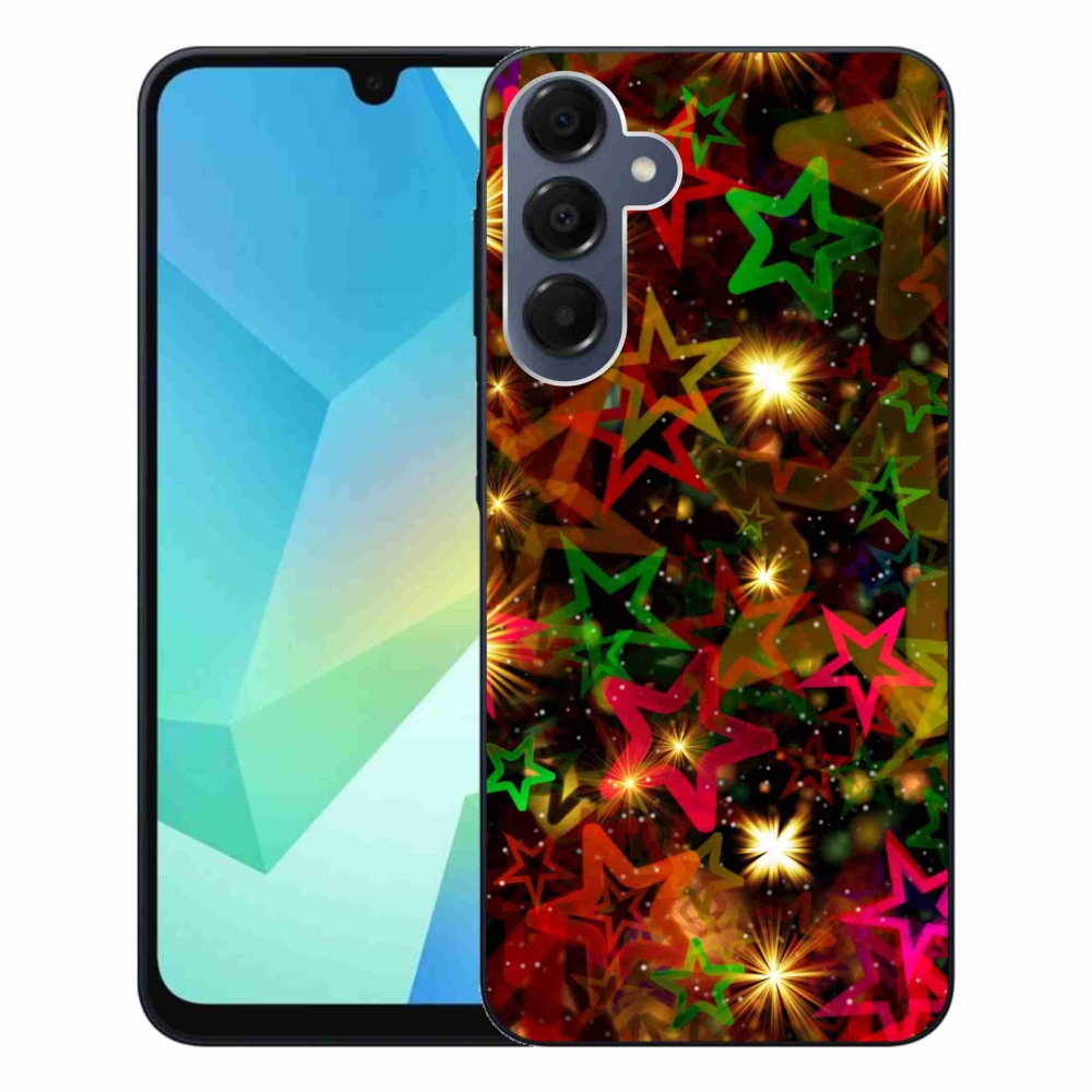 Gélový kryt mmCase na Samsung Galaxy A16 4G/5G - farebné hviezdičky