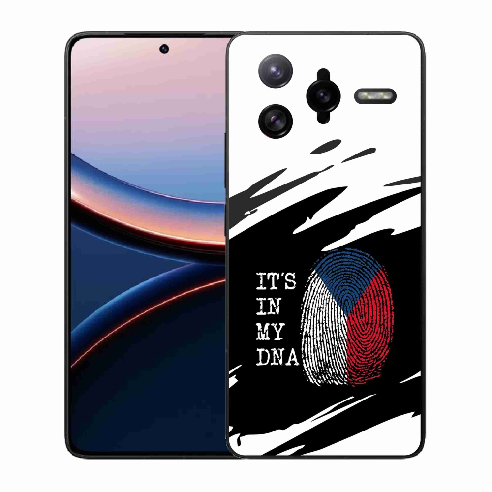 Gélový kryt mmCase na Xiaomi Poco F7 Ultra - vlajka odtlačok prsta čiernobiele pozadie