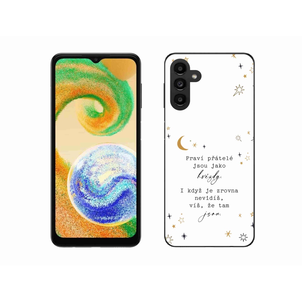 Gélový kryt mmCase na Samsung Galaxy A04s (164.7x76.7x9.1mm) - citát 6 biele pozadie