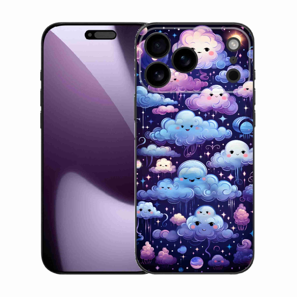 Gélový kryt mmCase na iPhone 17 Pro Max - mráčiky