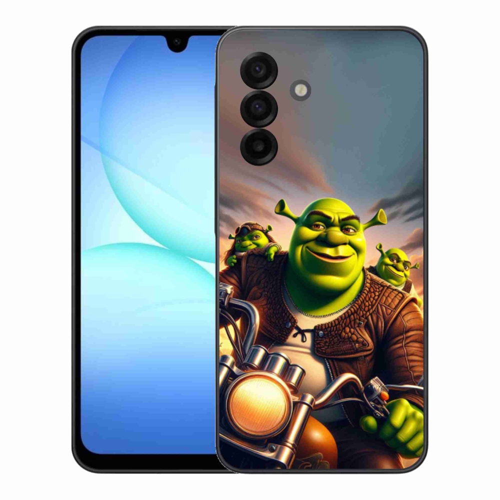 Gélový kryt mmCase na Samsung Galaxy A17 5G - shrek na motorke