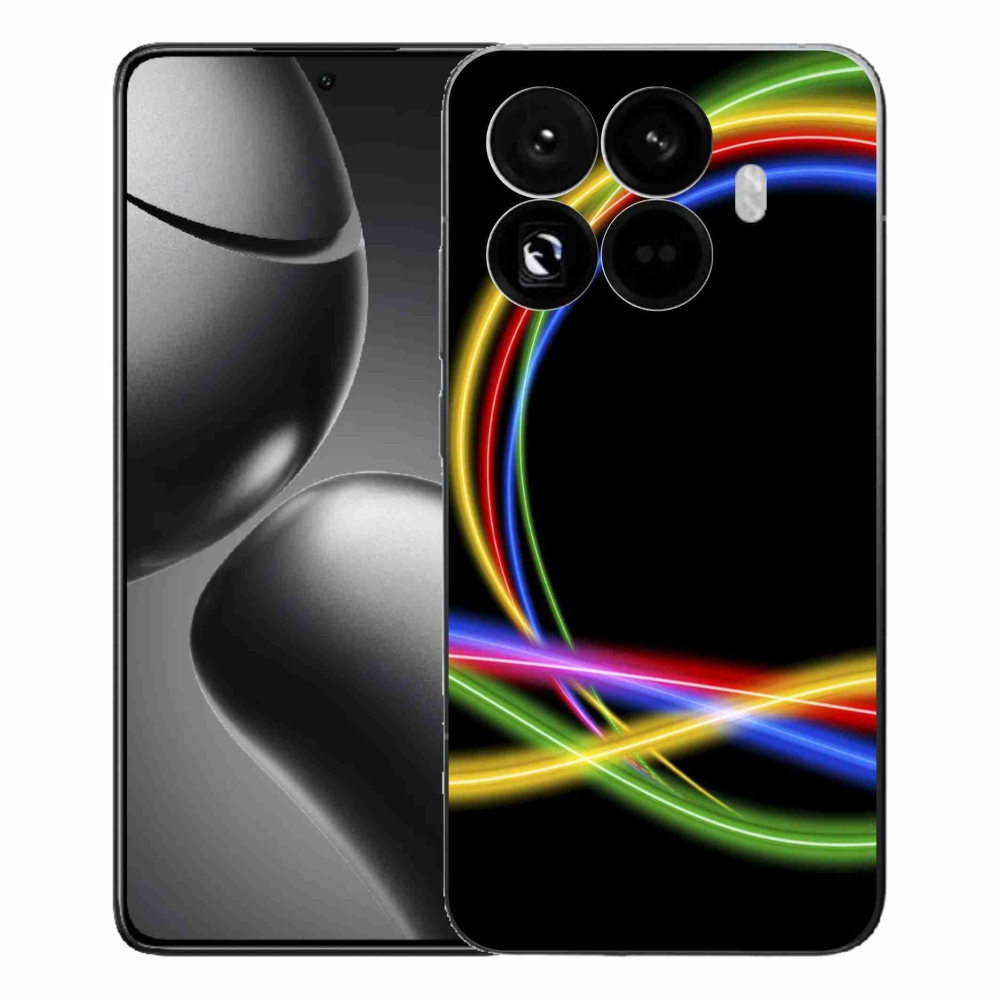 Gélový kryt mmCase na Xiaomi 15T Pro - neónové kruhy