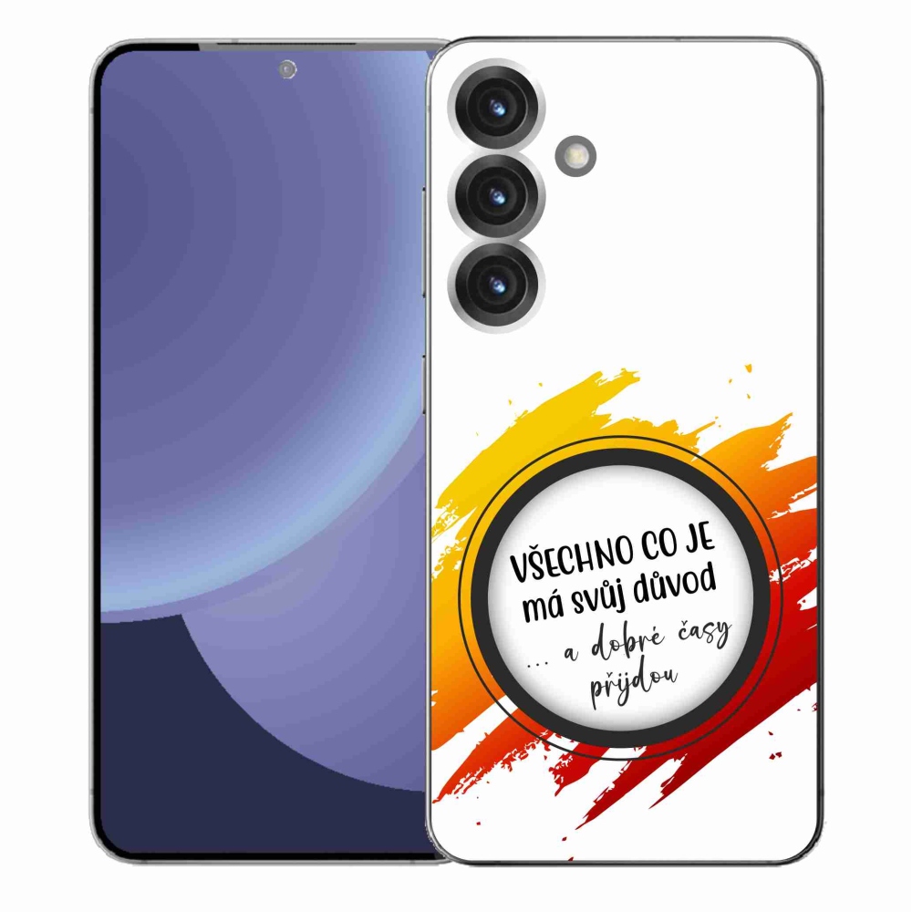 Gélový kryt mmCase na Samsung Galaxy S25+ - citát 3 biele pozadie