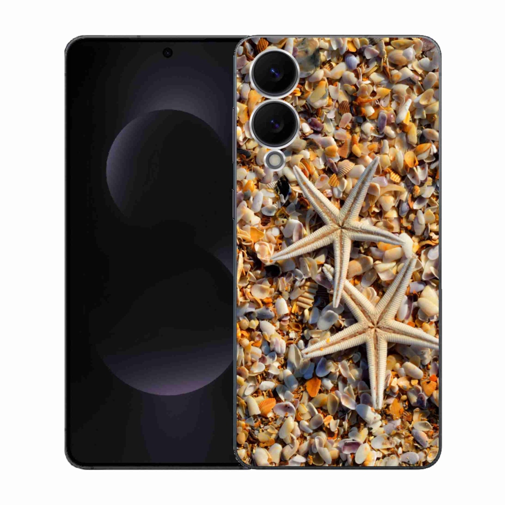 Gélový kryt mmCase na Samsung Galaxy S25 Edge - morské hviezdice