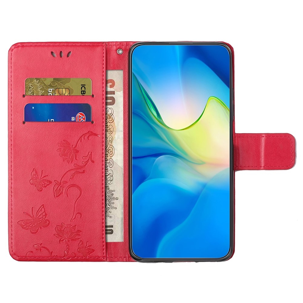 Flower knižkové púzdro na Xiaomi Redmi Note 14 Pro 5G/Poco X7 5G/Note 14 Pro+ 5G - červené