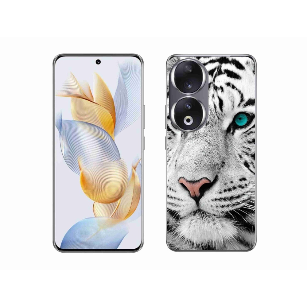 Gélový kryt mmCase na Honor 90 - biely tiger