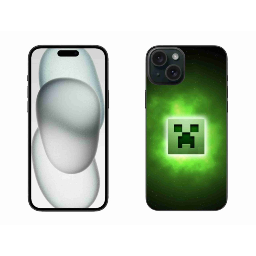 Gélový kryt mmCase na iPhone 15 Plus - minecraft