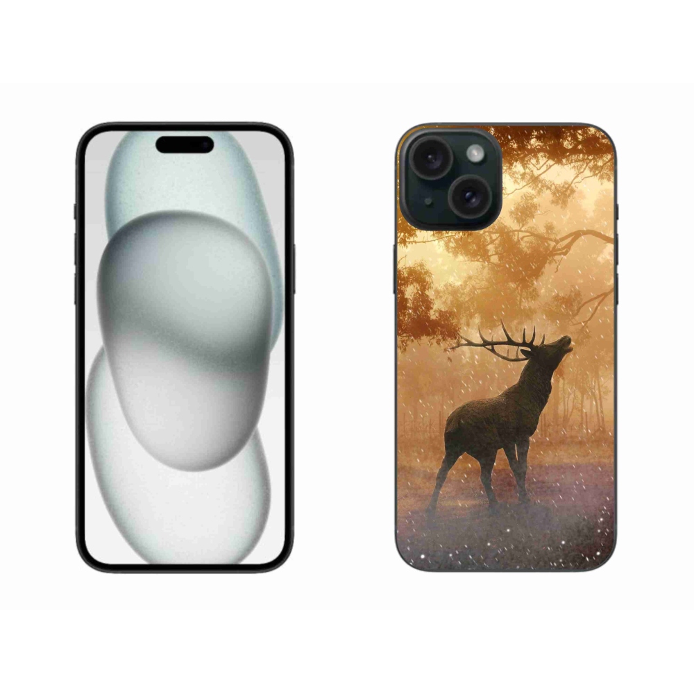 Gélový kryt mmCase na iPhone 15 Plus - jeleň v ruji