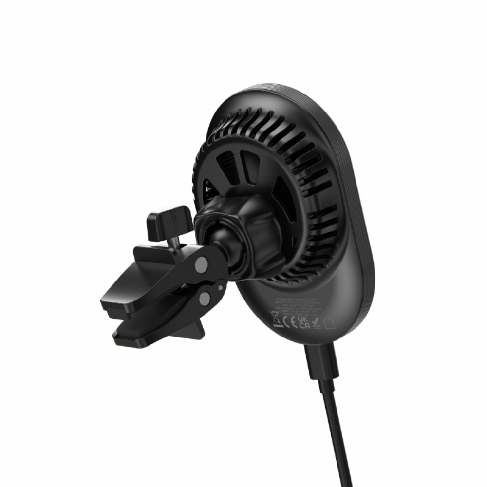 Swissten magnetický držiak do ventilácie Magride s bezdrôtovým nabíjaním QI2 15W (kompatibilný s magsafe)