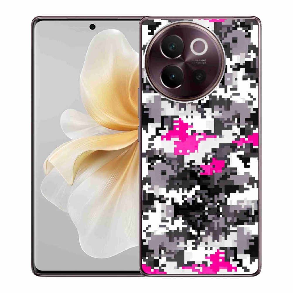 Gélový kryt mmCase na Vivo V40 Lite 5G - maskáčový vzor 4