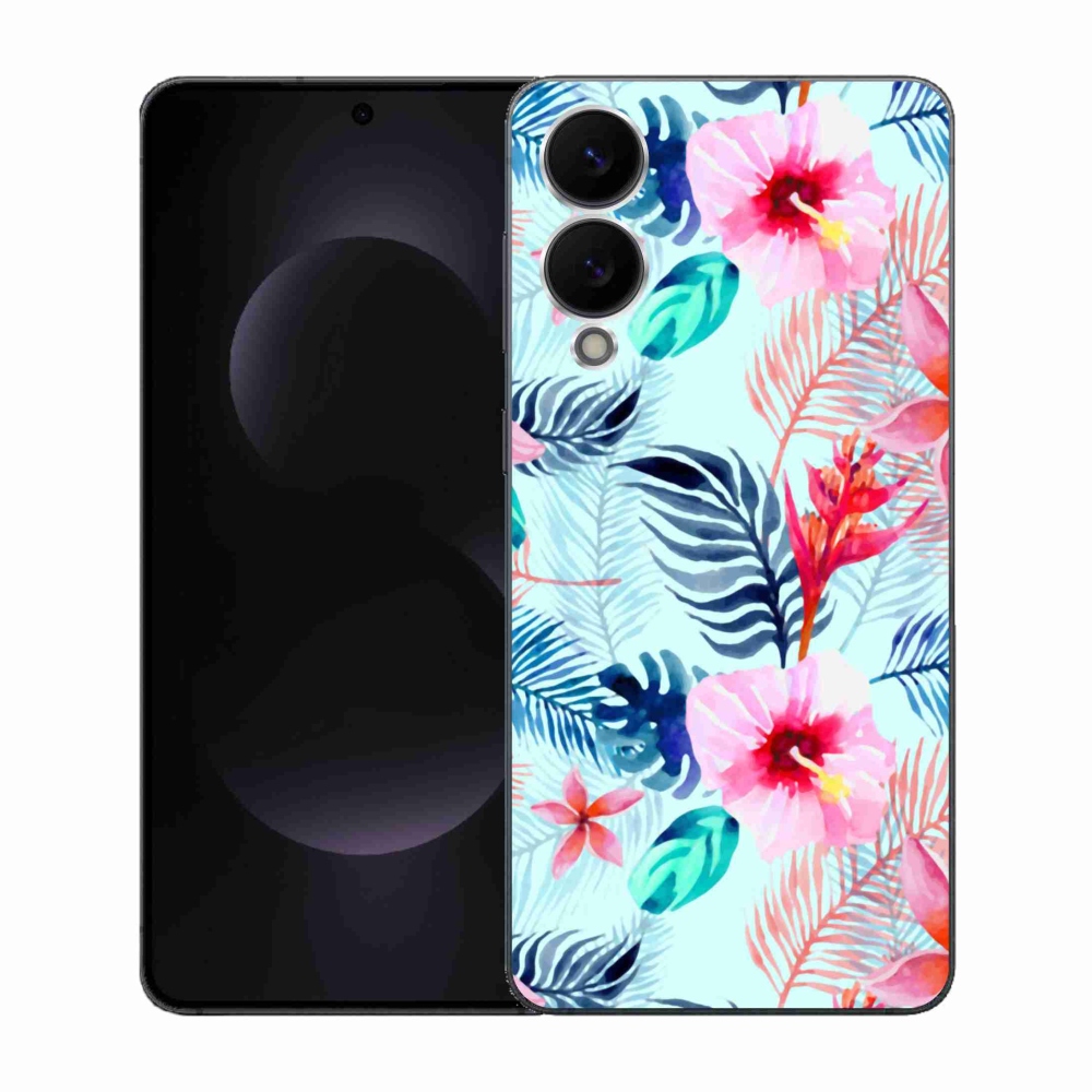 Gélový kryt mmCase na Samsung Galaxy S25 Edge - kvety