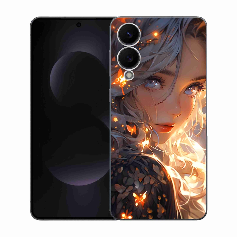 Gélový kryt mmCase na Samsung Galaxy S25 Edge - dievča a motýle