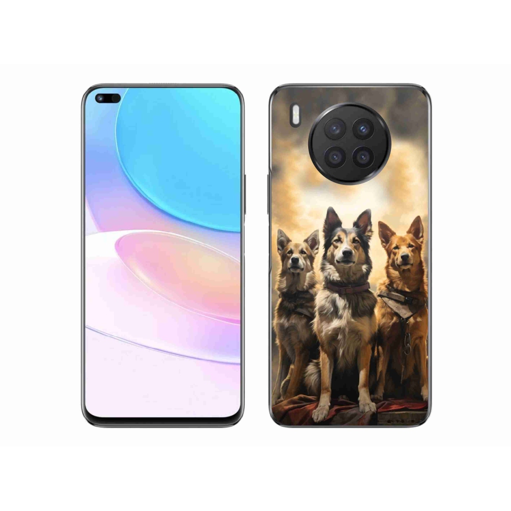 Gélový kryt mmCase na Huawei Nova 8i - tri psy