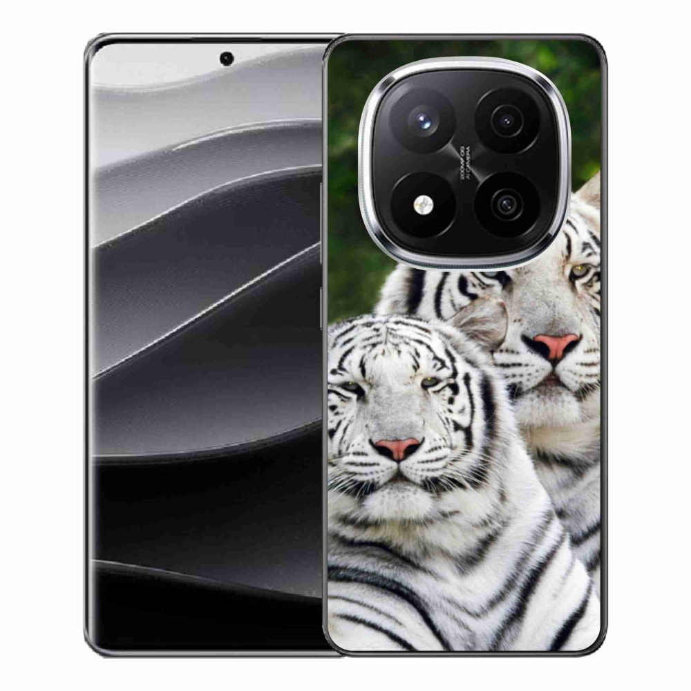 Gélový kryt mmCase na Xiaomi Redmi Note 14 Pro+ 5G - bieli tigre