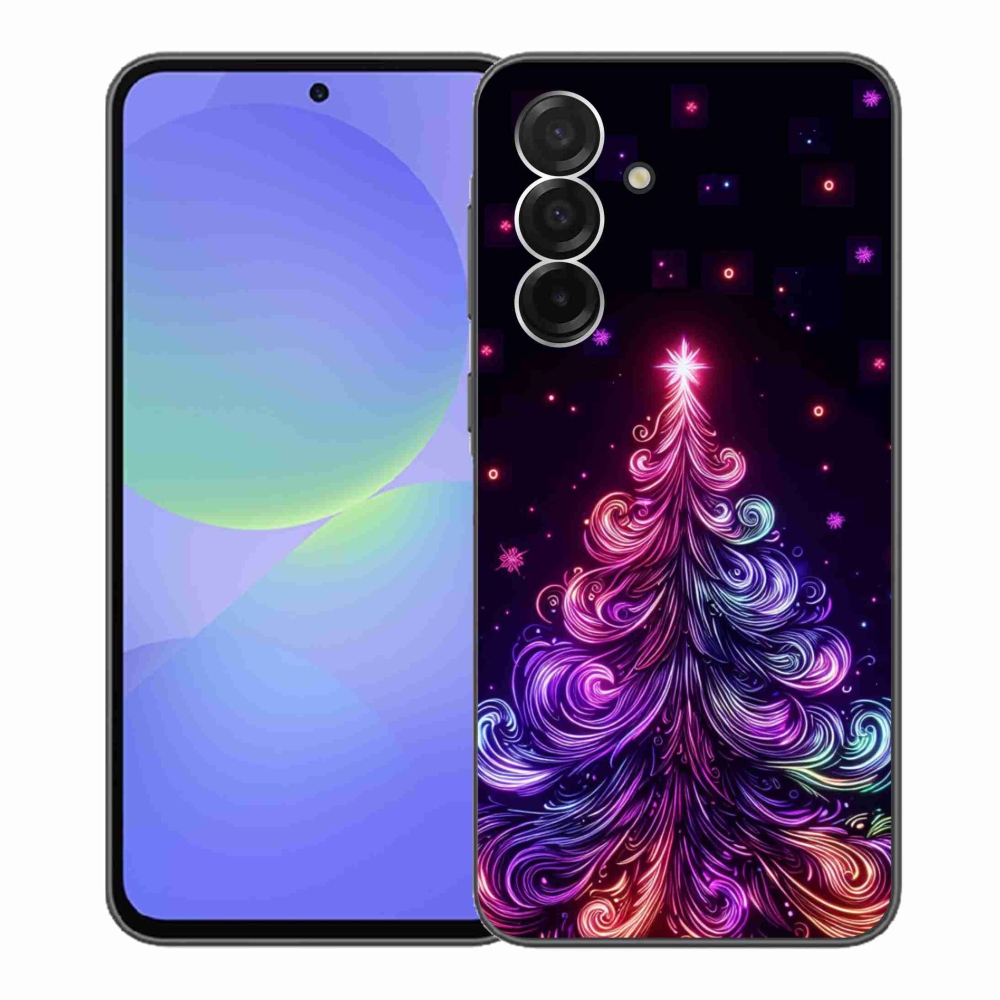 Gélový kryt mmCase na Samsung Galaxy A36 5G - neónový vianočný stromček 1