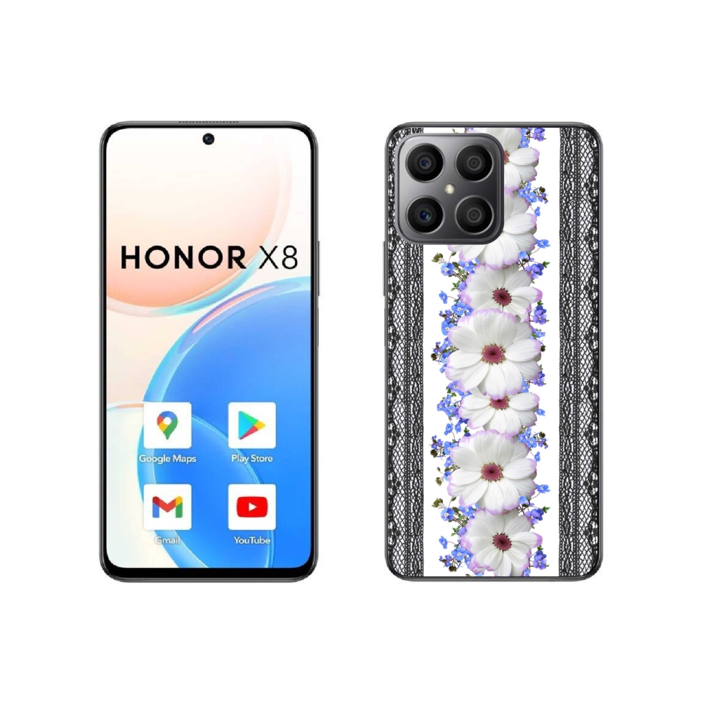 Gélový kryt mmCase na Honor X8 4G - kvety 8