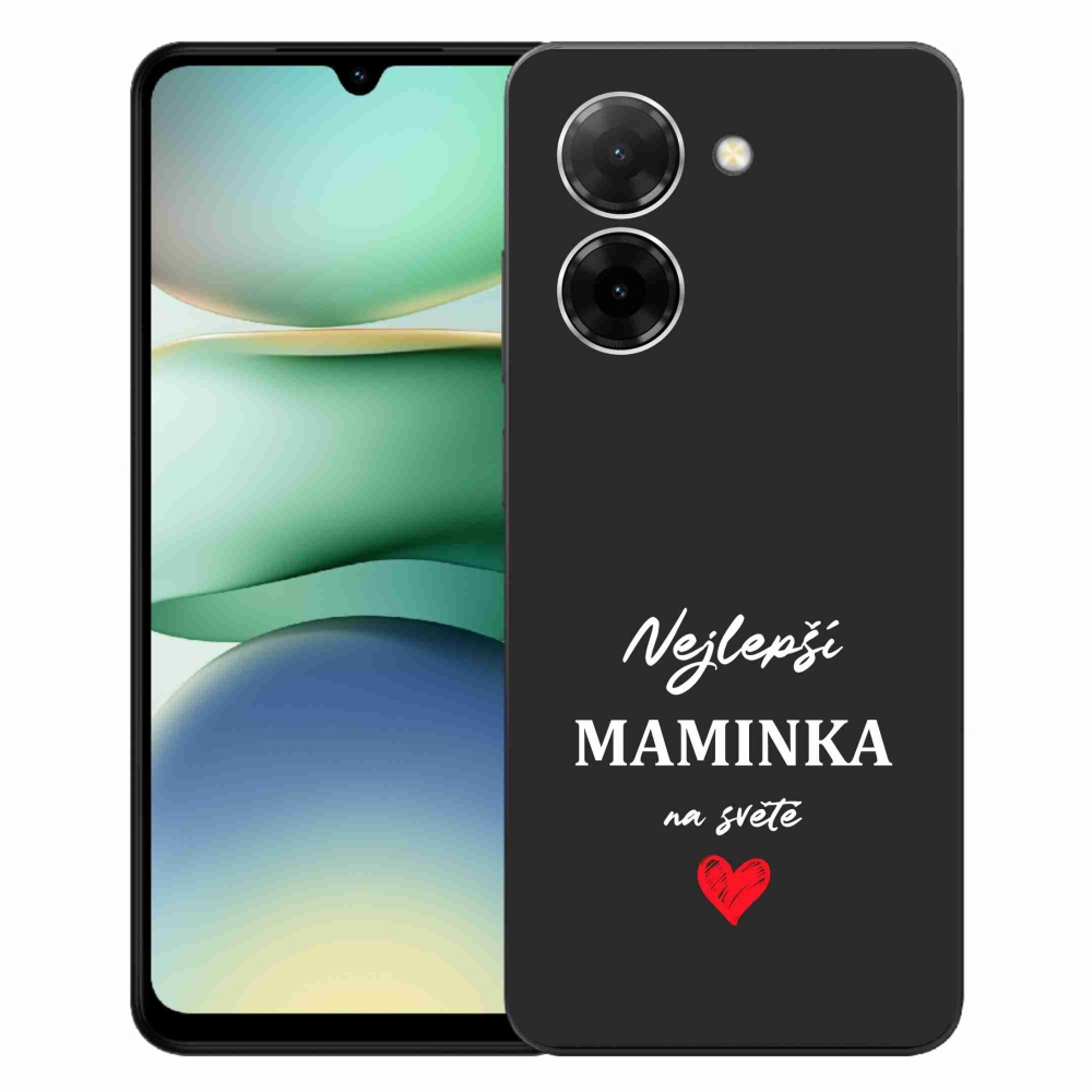 Gélový kryt mmCase na Xiaomi Redmi A5 (173.45x79.35x8.45mm) - najlepšia mamička 1 čierne pozadie