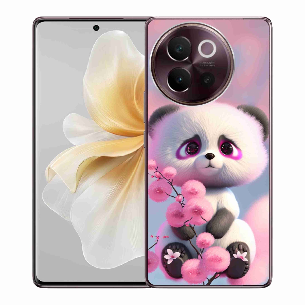 Gélový kryt mmCase na Vivo V40 Lite 5G - roztomilá panda 1