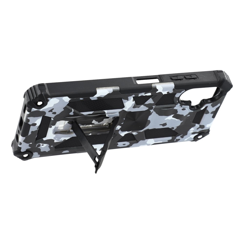 Camouflage odolný kryt na Samsung Galaxy A07 4G - čierny