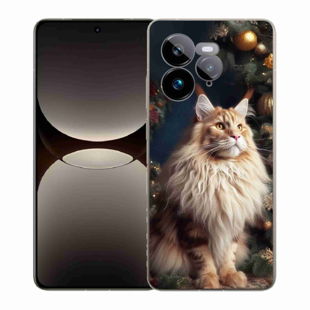 Gélový kryt mmCase na Realme GT 7 Pro 5G - mačka pri stromčeku