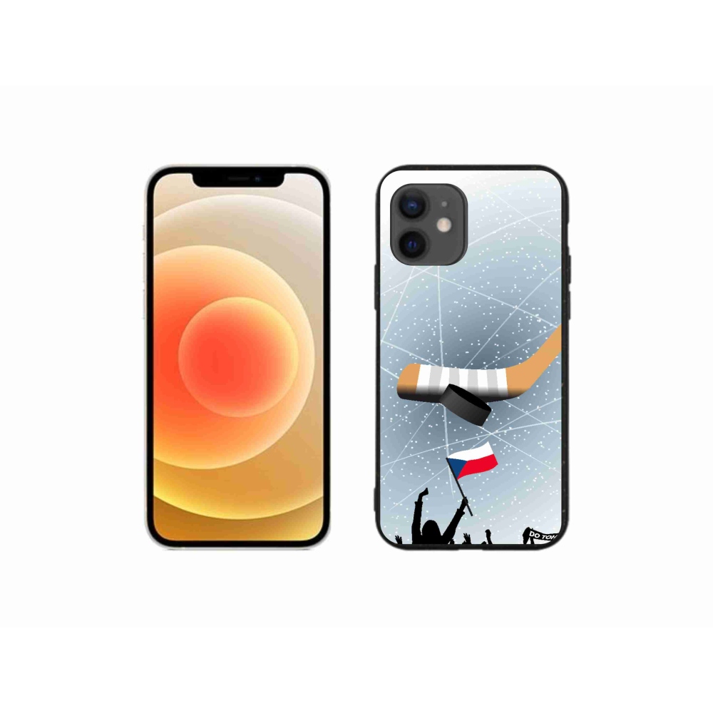 Gélový kryt mmCase na iPhone 12 mini - fanúšikovia hokeja