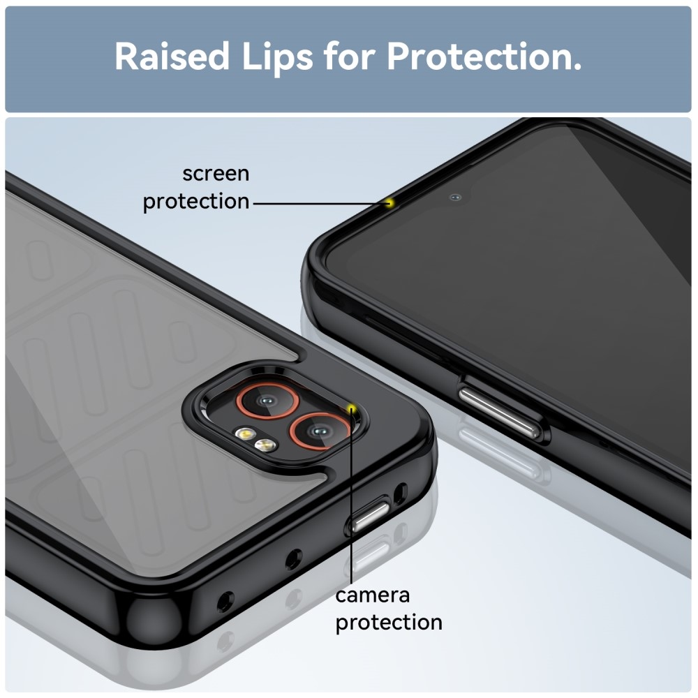 Gélový obal s pevným chrbtom na Samsung Galaxy Xcover 7 Pro - čierne