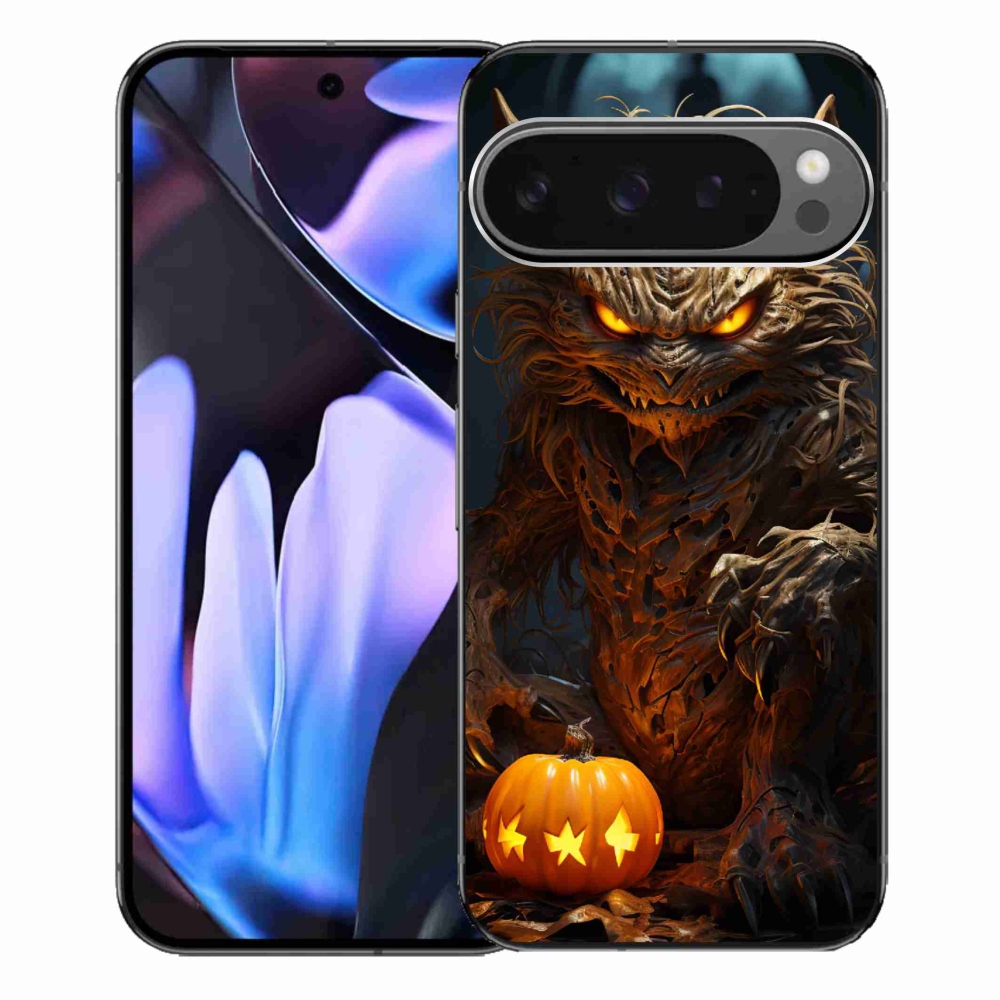 Gélový kryt mmCase na Google Pixel 9 Pro XL - halloweenska príšera