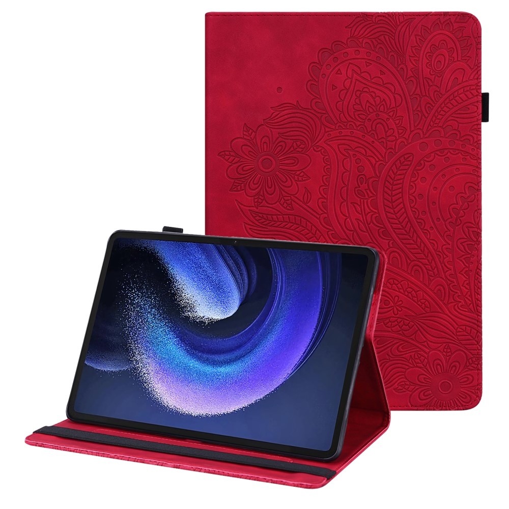 Imprint zatváracie puzdro na Xiaomi Pad 6 - červené