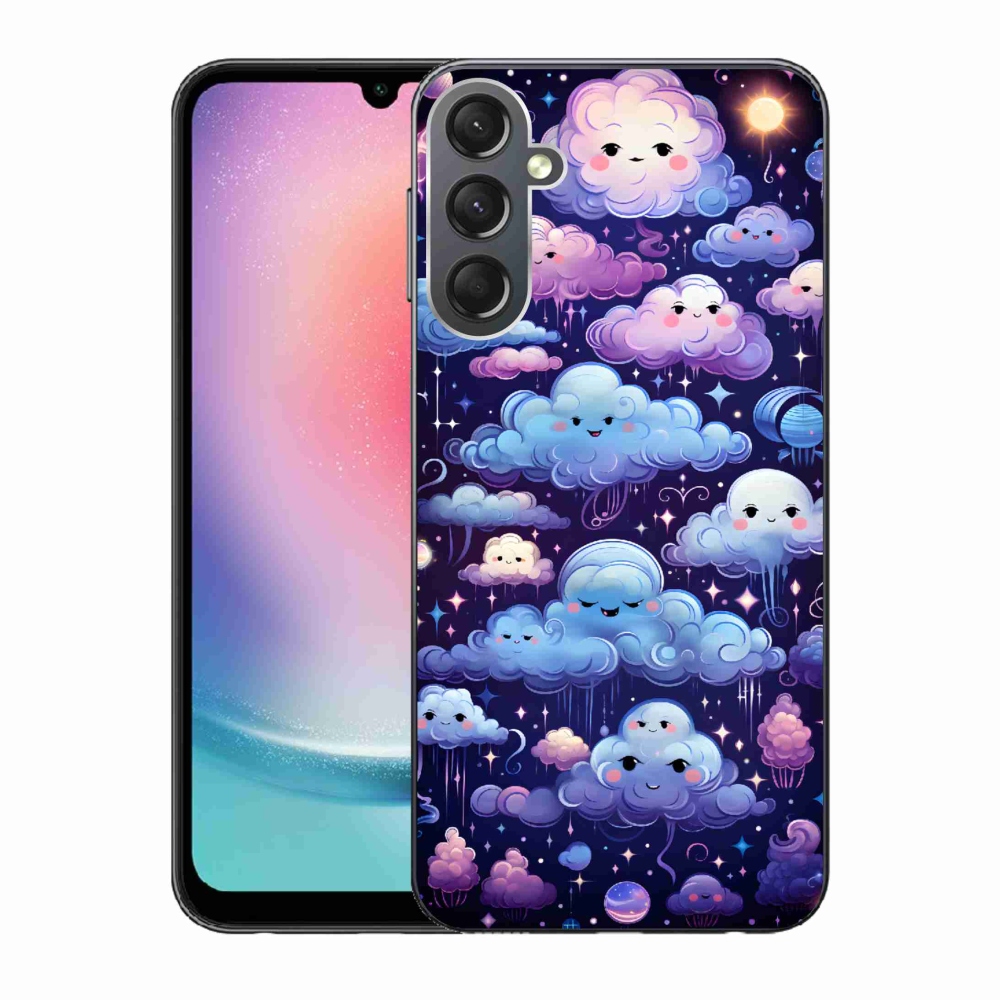 Gélový kryt mmCase na Samsung Galaxy A24 - mráčiky