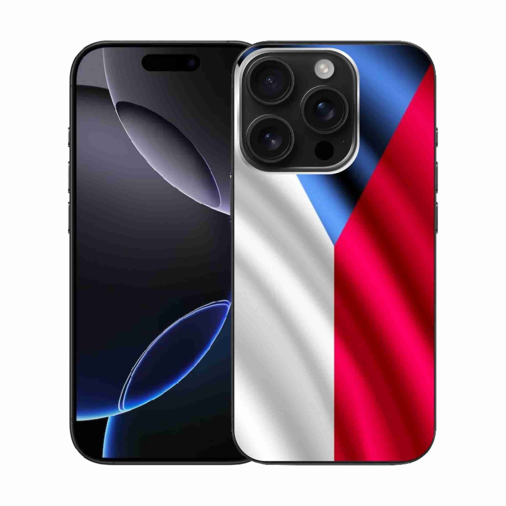 Gélový kryt mmCase na iPhone 16 Pro - česká vlajka