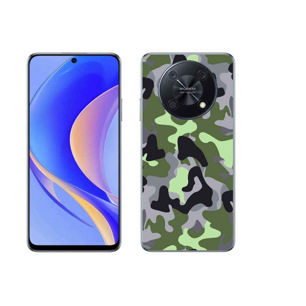 Gélový kryt mmCase na Huawei Nova Y90 - maskáčový vzor 7