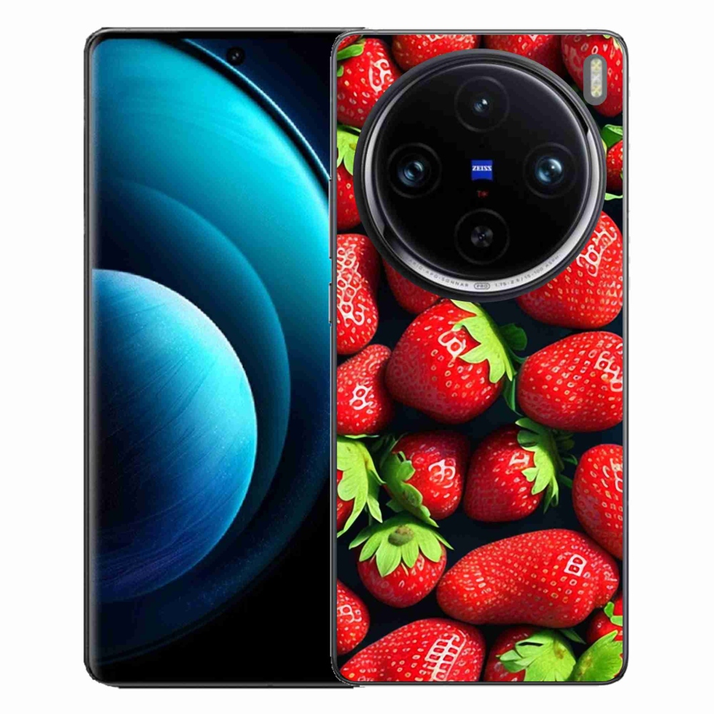 Gélový kryt mmCase na Vivo X100 Pro 5G - jahody