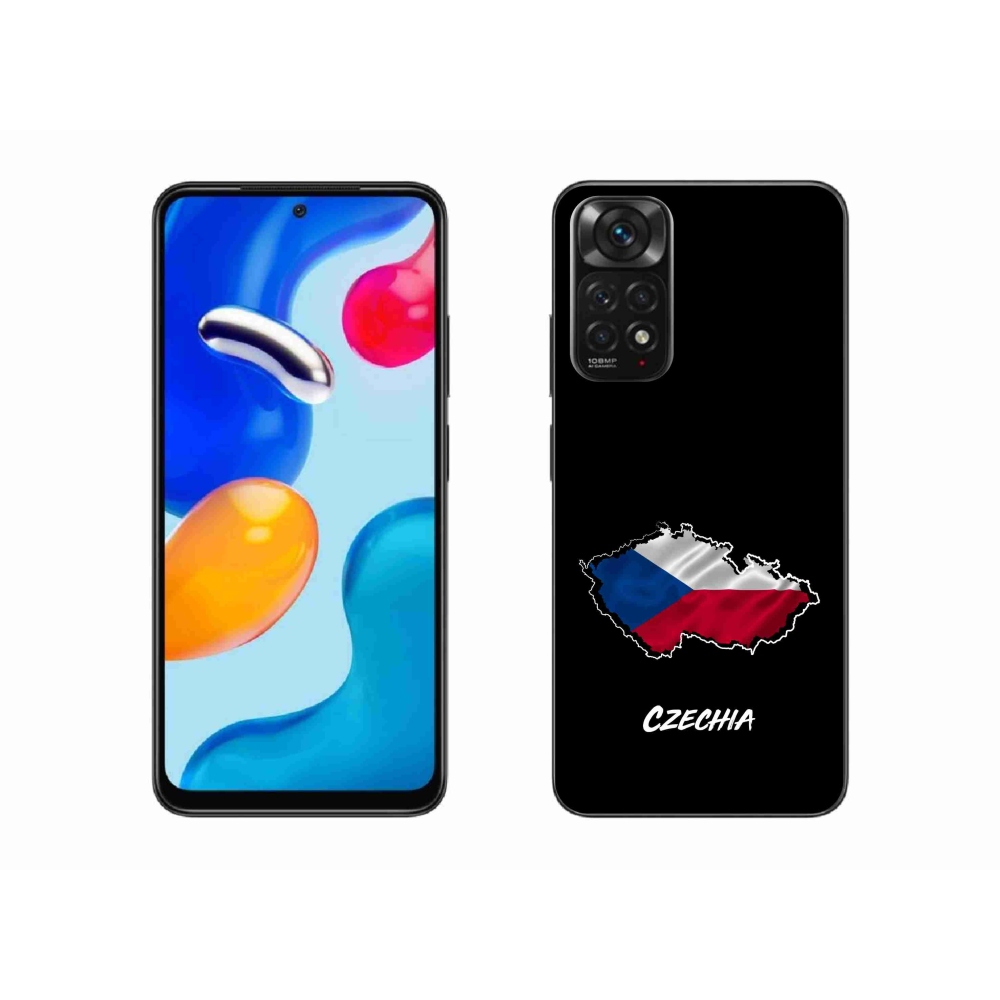 Gélový kryt mmCase na Xiaomi Redmi Note 11 4G - Czechia čierne pozadie