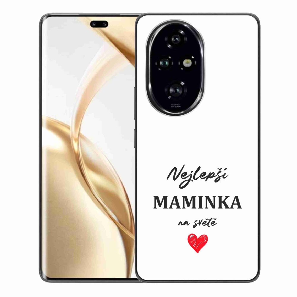 Gélový kryt mmCase na Honor 200 Pro 5G - najlepšia mamička 1 biele pozadie