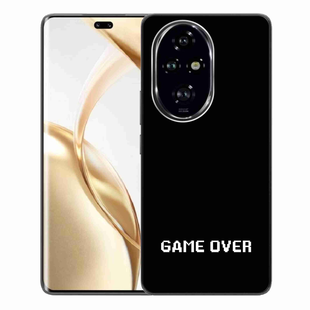 Gélový kryt mmCase na Honor 200 Pro 5G - game over čierne pozadie