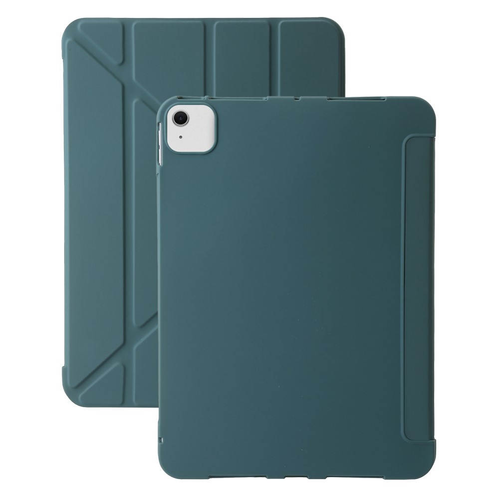 Origamis inteligentné polohovacie puzdro na tablet iPad Air 13 (2024)/(2025) - tmavozelené