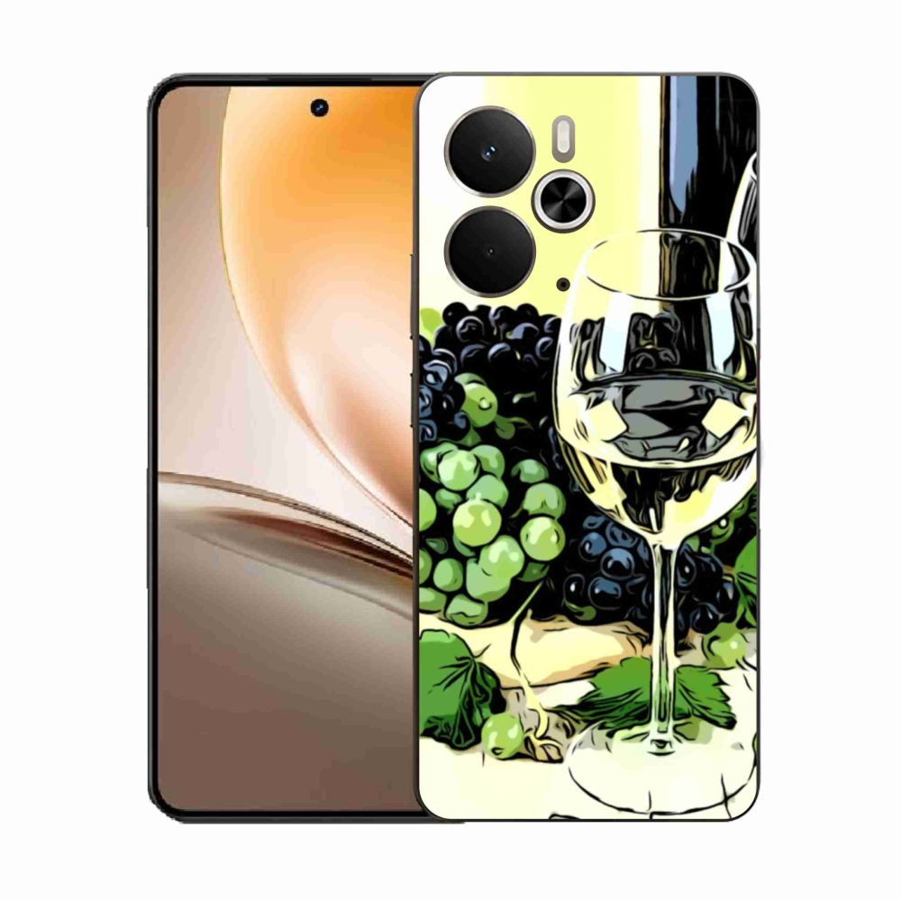 Gélový kryt mmCase na Realme 14 5G - pohár vína