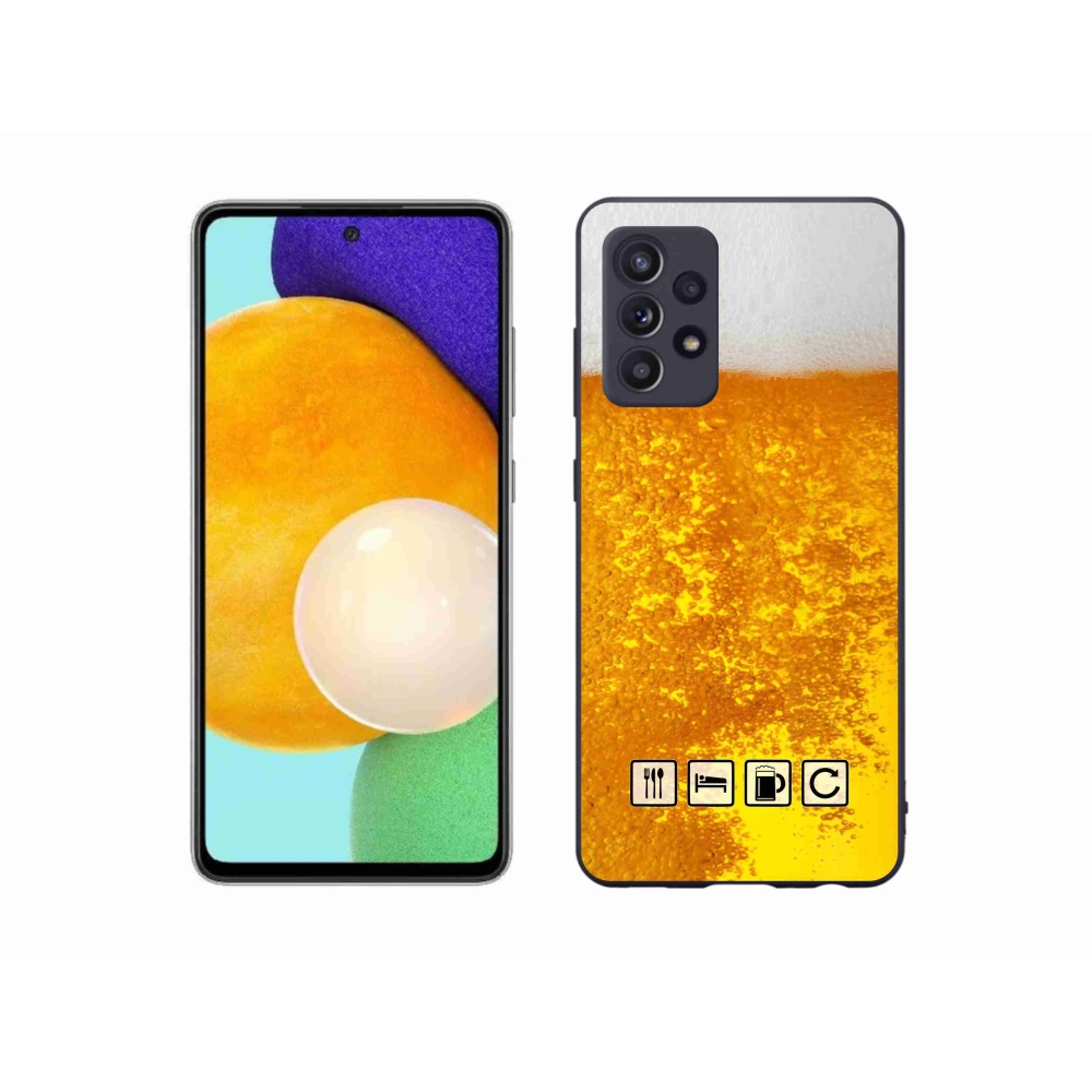 Gélový kryt mmCase na Samsung Galaxy A52s 5G - pivný motív 3