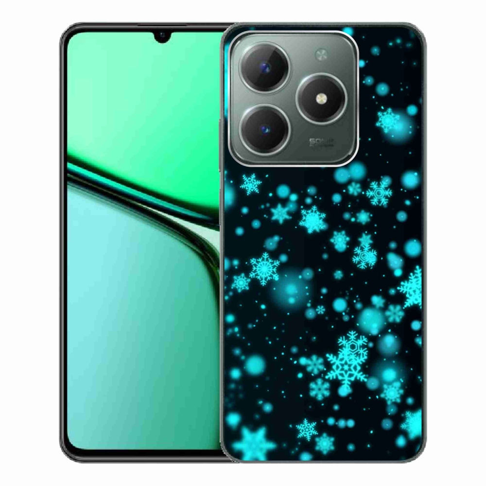 Gélový kryt mmCase na Realme C61 - snehové vločky 1
