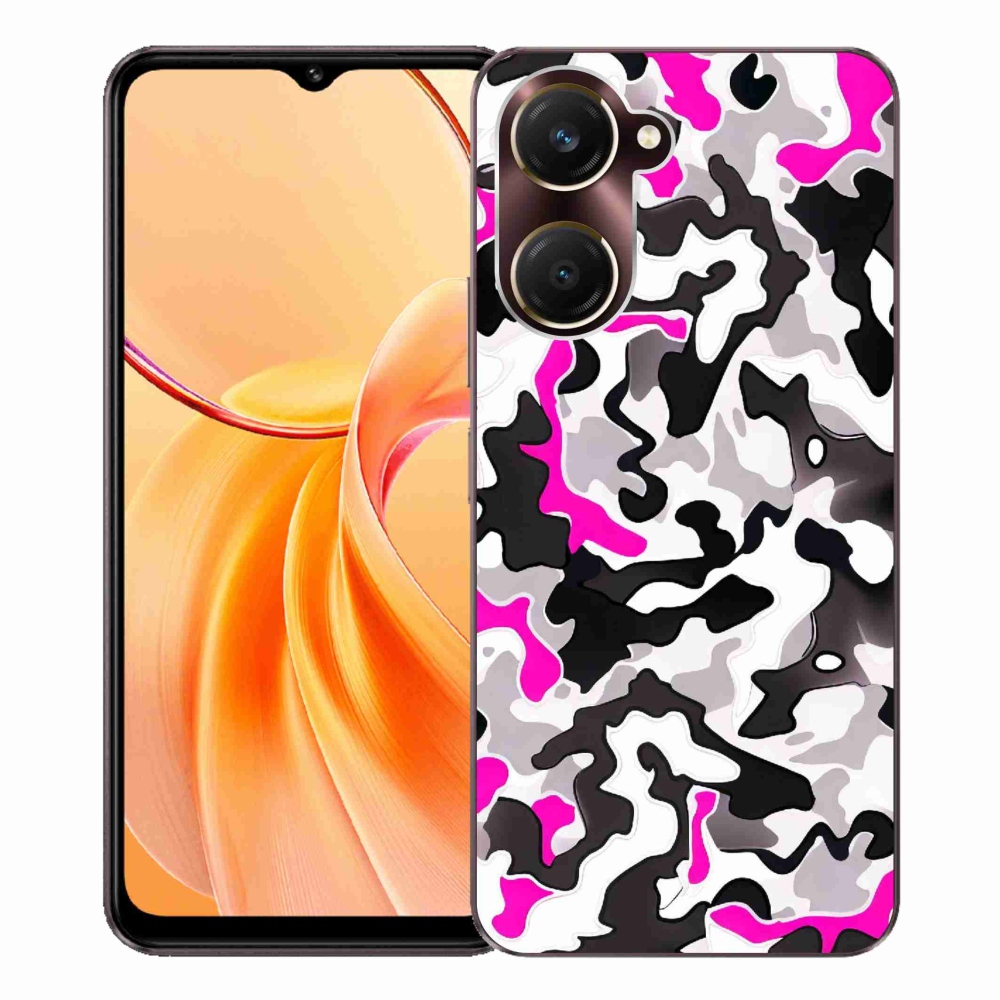 Gélový kryt mmCase na Vivo Y28s 5G - maskáčový vzor 5