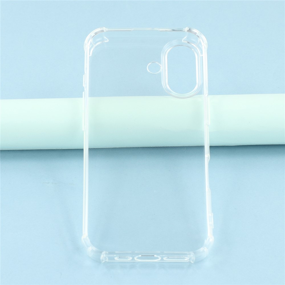 Priehľadný gélový obal s vystuženými rohmi na iPhone 17