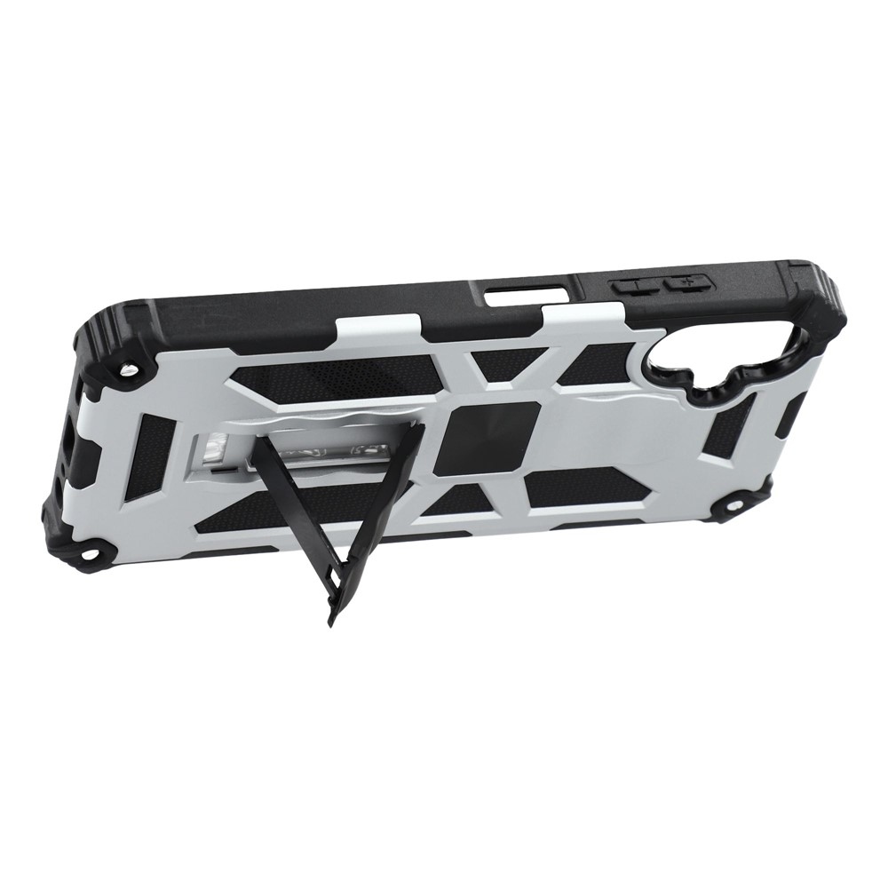 Shock odolný hybridný kryt Samsung Galaxy A07 4G - strieborný