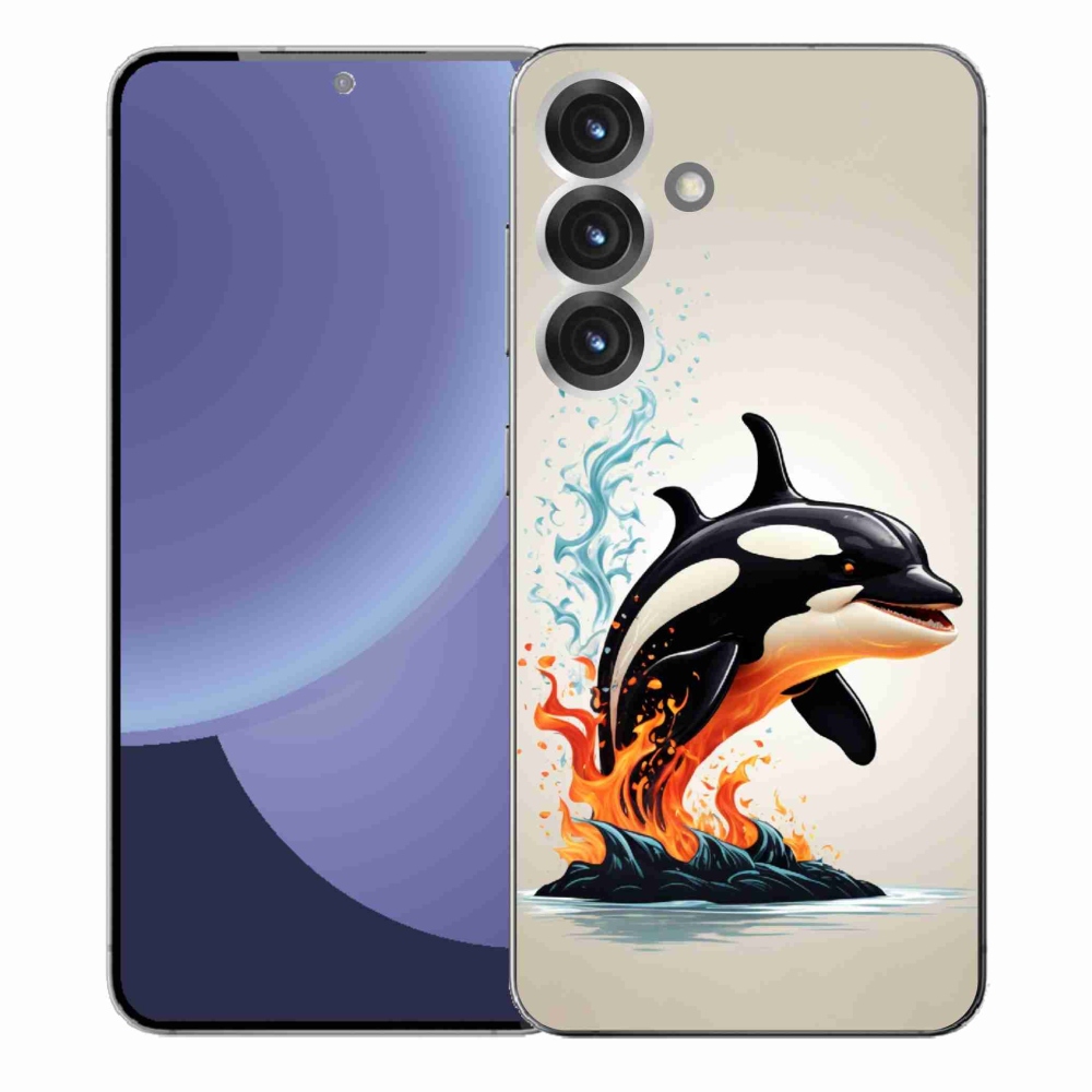 Gélový kryt mmCase na Samsung Galaxy S25+ - kosatka