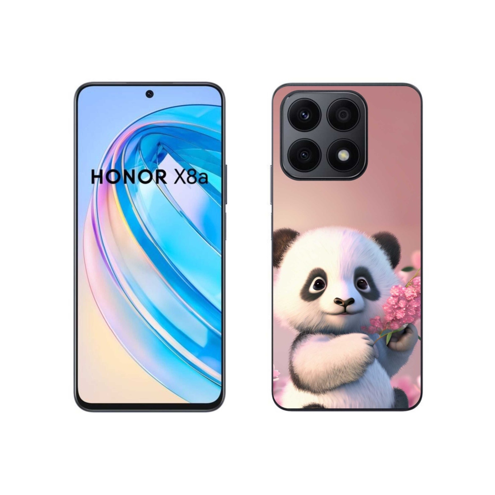 Gélový kryt mmCase na Honor X8a - roztomilá panda