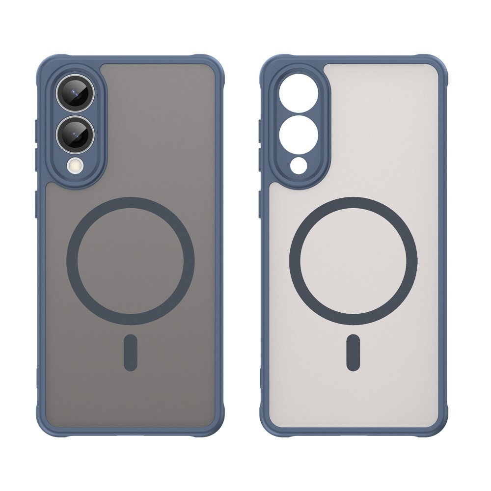 Case matný gélový obal s MagSafe na Samsung Galaxy S25 Edge - modrý