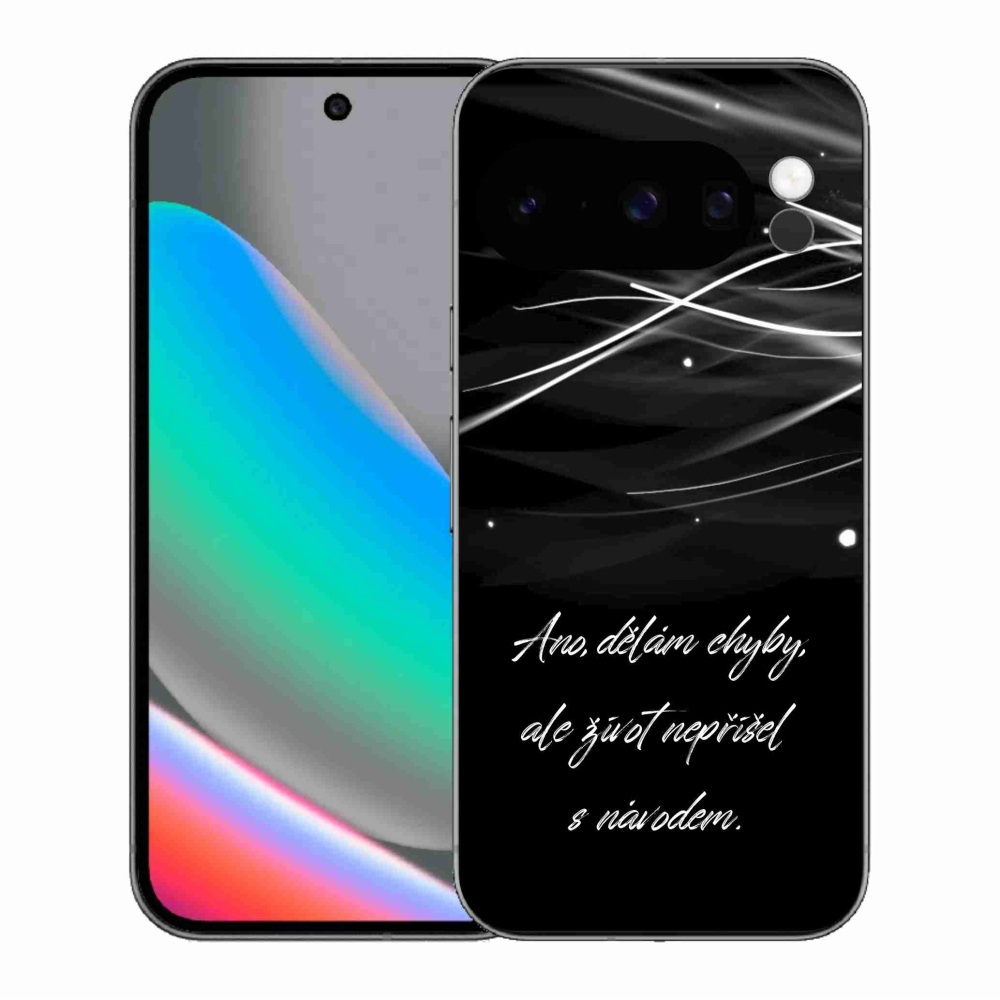 Gélový kryt mmCase na Google Pixel 10 Pro - citát čierne pozadie